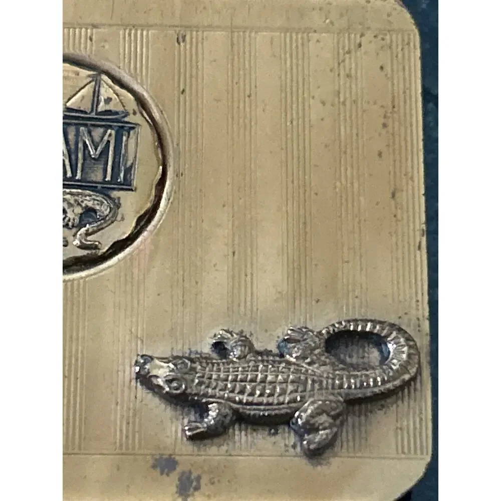 Vintage Money Clip - Alligator/Miami emblems